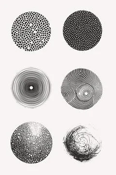 Vector grunge circle, grunge round shape, grunge banner. Black circle brush Stock Illustration