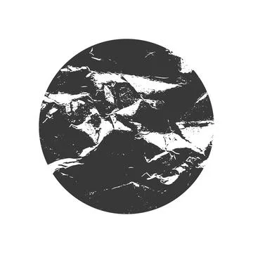 Vector Grunge circle Stamp. Distress grain surface dust and rough background Stock Illustration