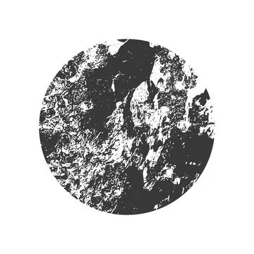 Vector Grunge circle Stamp. Distress grain surface dust and rough background Illustrazione stock