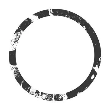 Vector Grunge circle Stamp. Distress grain surface dust and rough background Stock Illustration