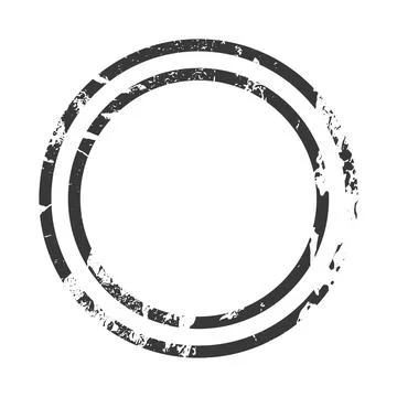 Vector Grunge circle Stamp. Distress grain surface dust and rough background Stock Illustration