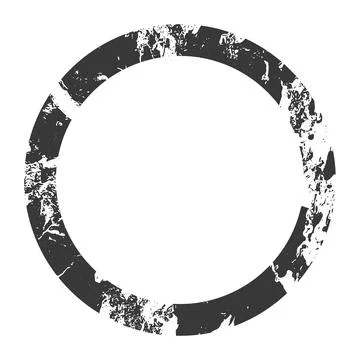 Vector Grunge circle Stamp. Distress grain surface dust and rough background Stock Illustration