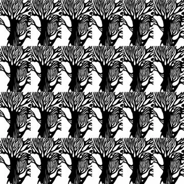 Vector grunge elements Seamless pattern Stock Illustration