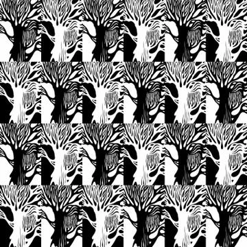 Vector grunge elements Seamless pattern Illustrazione stock