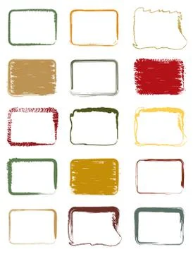 Vector Grunge frame Stock Illustration
