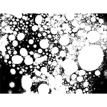 Vector grunge pattern. Black and white round texture. Hand drawn circles Illustrazione stock
