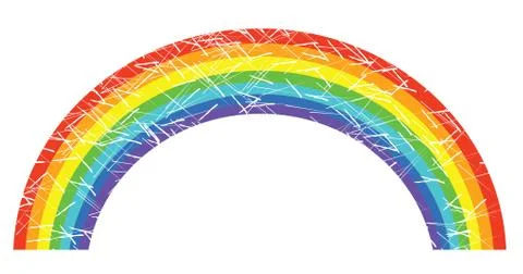 Vector grunge rainbow Stock Illustration
