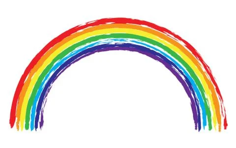 Vector grunge rainbow Stock Illustration