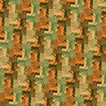 Vector grunge rhythmic elements Seamless pattern イラスト素材