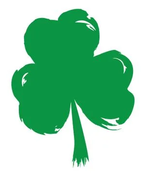 Vector grunge shamrock Stock Illustration