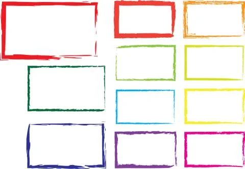 Vector grunge square Stock Illustration