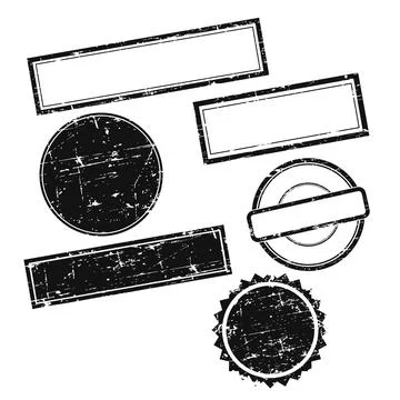 Vector grunge Stamps without text Stock Illustration