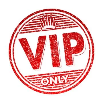 Vector grunge style rubber stamp design with caption VIP ONLY and crown Stock-Illustration
