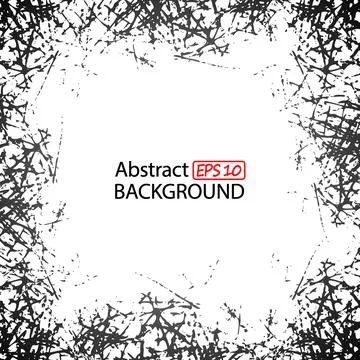 Vector Grunge Texture black scratches on white Stock Illustration