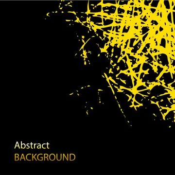 Vector Grunge Texture Gold scratches on black Illustrazione stock