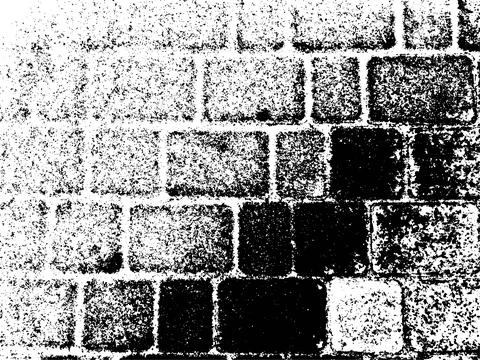 Vector grunge texture of paving slabs covered with snow Illustration