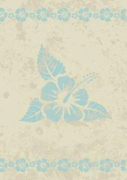 Vector grungy beige aloha background Stock Illustration