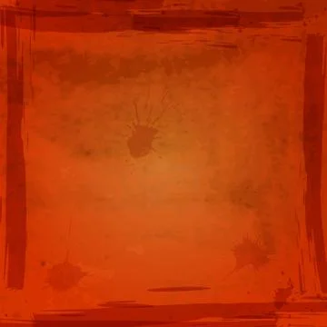 Vector grungy orange background with blots and splashes Stock Illustration