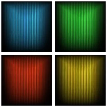 Vector grungy striped backgrounds, different colors Stock Illustration