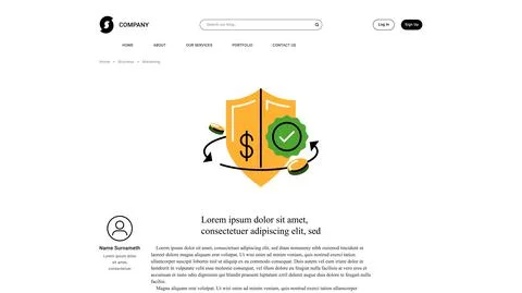 Vector guarantee in bold line style . Editable illustration Stock Illustration