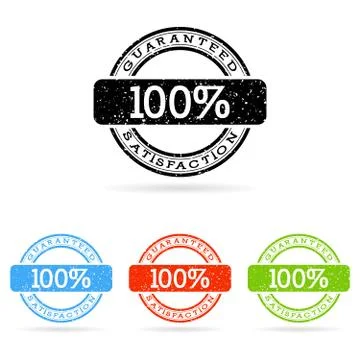 Vector guaranteed stamps Stock Illustration