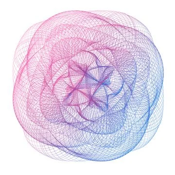 Vector Guilloche elements for certificate Stock Illustration