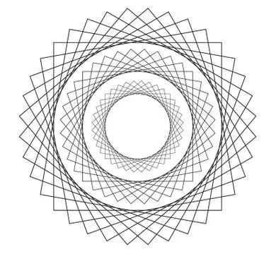 Vector Guilloche elements for certificate Illustrazione stock