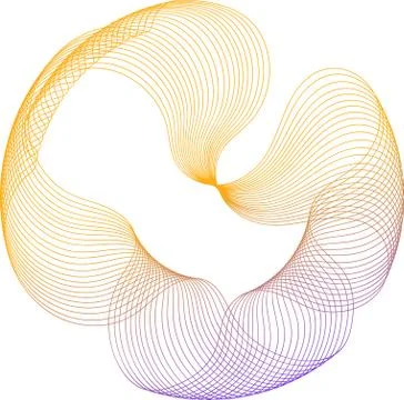 Vector Guilloche elements for certificate Stock Illustration