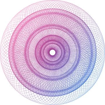 Vector Guilloche elements for certificate Stock Illustration