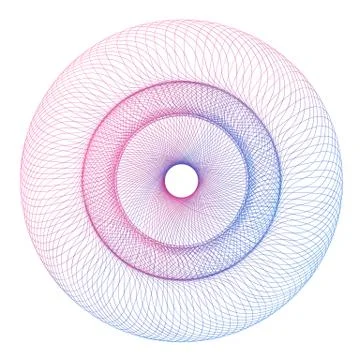 Vector Guilloche elements for certificate or diploma and currency design Stock Illustration