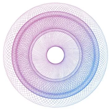 Vector Guilloche elements for certificate or diploma and currency design イラスト素材