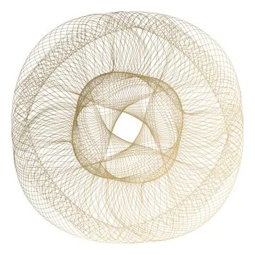 Vector Guilloche elements for certificate or diploma and currency design Stock Illustration