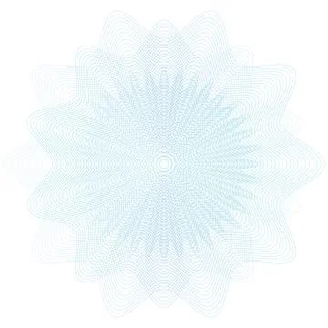 Vector Guilloche elements for certificate or diploma and currency design Stock Illustration