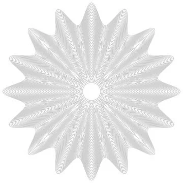 Vector Guilloche elements for certificate or diploma and currency design イラスト素材