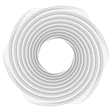 Vector Guilloche elements for certificate or diploma and currency design Stock Illustration