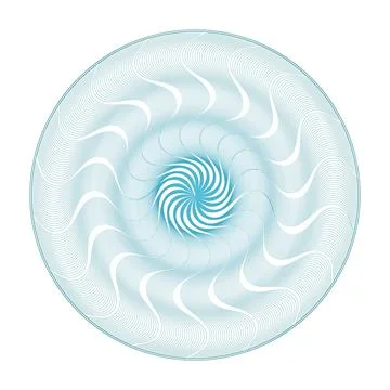 Vector Guilloche elements for certificate or diploma and currency design Stock Illustration