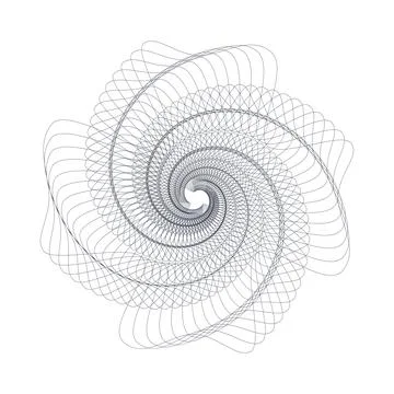 Vector Guilloche elements for certificate or diploma and currency design Illustrazione stock