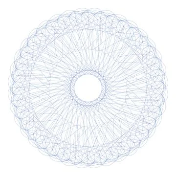 Vector Guilloche elements for certificate or diploma and currency design イラスト素材