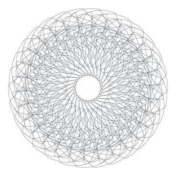 Vector Guilloche elements for certificate or diploma and currency design イラスト素材