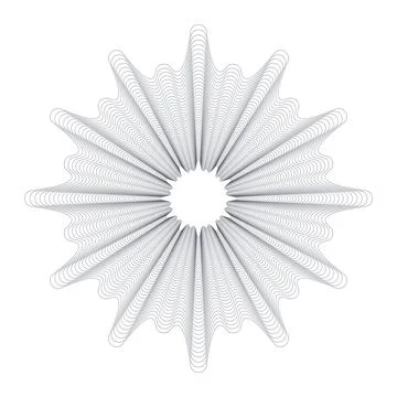 Vector Guilloche elements for certificate or diploma and currency design Stock Illustration