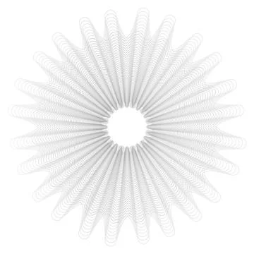 Vector Guilloche elements for certificate or diploma and currency design Stock Illustration