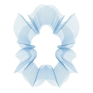 Vector Guilloche elements for certificate or diploma and currency design Illustrazione stock