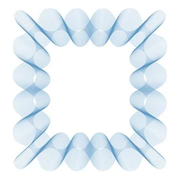 Vector Guilloche elements for certificate or diploma and currency design Stock Illustration