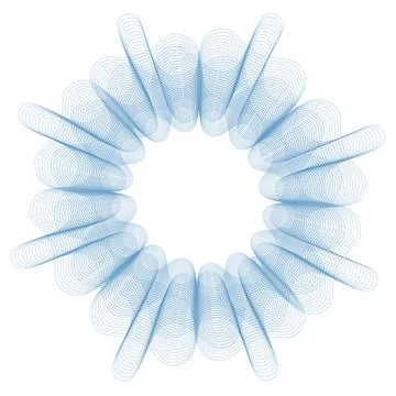 Vector Guilloche elements for certificate or diploma and currency design Illustrazione stock