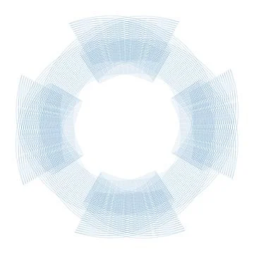 Vector Guilloche elements for certificate or diploma and currency design Stock Illustration