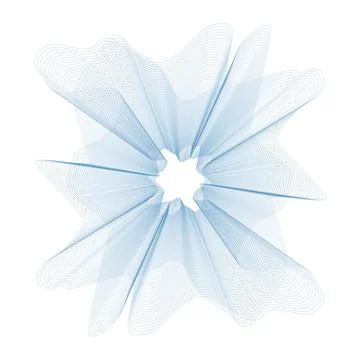 Vector Guilloche elements for certificate or diploma and currency design Stock Illustration