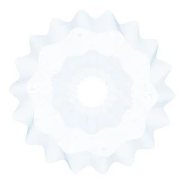 Vector Guilloche elements for certificate or diploma and currency design Illustrazione stock