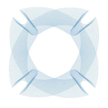 Vector Guilloche elements for certificate or diploma and currency design イラスト素材