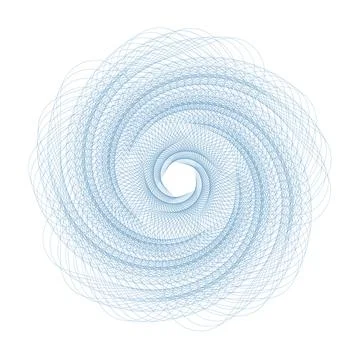 Vector Guilloche elements for certificate or diploma and currency design Stock Illustration