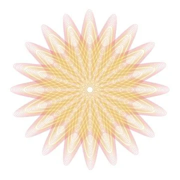 Vector Guilloche elements for certificate or diploma and currency design Illustrazione stock